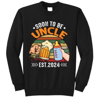 Soon To Be Uncle Again 2024 Funny Pregnancy Announcement Dad Sweatshirt