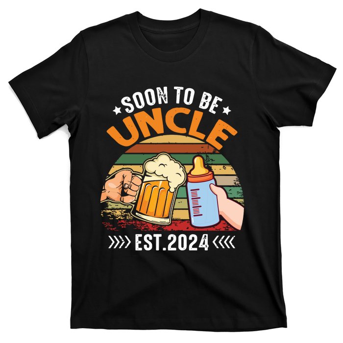 Soon To Be Uncle Again 2024 Funny Pregnancy Announcement Dad T-Shirt