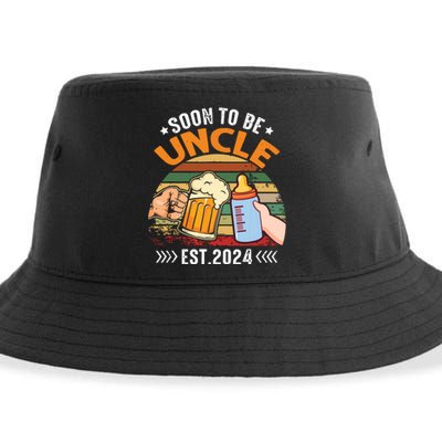 Soon To Be Uncle Again 2024 Funny Pregnancy Announcement Dad Sustainable Bucket Hat