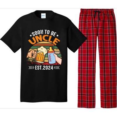 Soon To Be Uncle Again 2024 Funny Pregnancy Announcement Dad Pajama Set