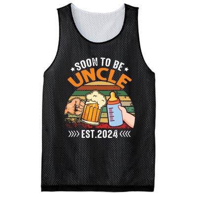 Soon To Be Uncle Again 2024 Funny Pregnancy Announcement Dad Mesh Reversible Basketball Jersey Tank