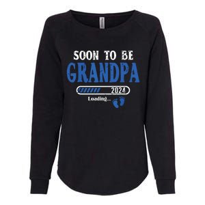 Soon To Be Grandpa Est2024 New Grandpa Pregnancy Womens California Wash Sweatshirt