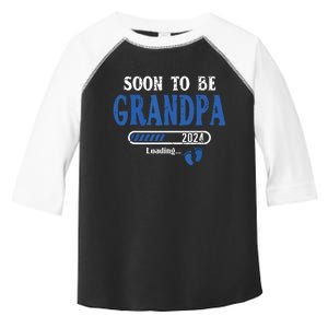 Soon To Be Grandpa Est2024 New Grandpa Pregnancy Toddler Fine Jersey T-Shirt