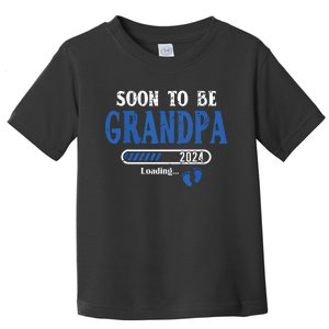 Soon To Be Grandpa Est2024 New Grandpa Pregnancy Toddler T-Shirt