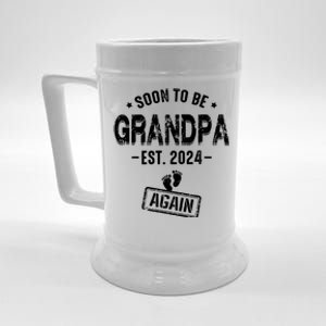 Soon To Be Grandpa Again Promoted To Grandpa Again 2024 Beer Stein