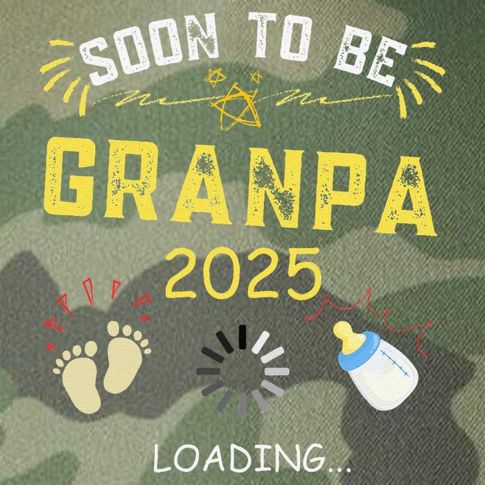Soon To Be Grandpa 2025 Loading Promoted To Grandpa 2025 Legacy Tie Dye Trucker Hat
