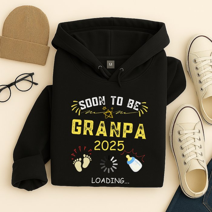 Soon To Be Grandpa 2025 Loading Promoted To Grandpa 2025 Hoodie