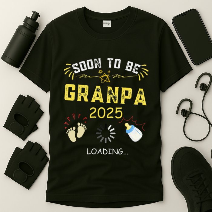 Soon To Be Grandpa 2025 Loading Promoted To Grandpa 2025 T-Shirt