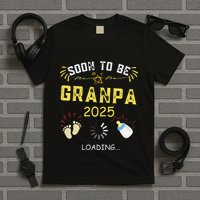 Soon To Be Grandpa 2025 Loading Promoted To Grandpa 2025 T-Shirt