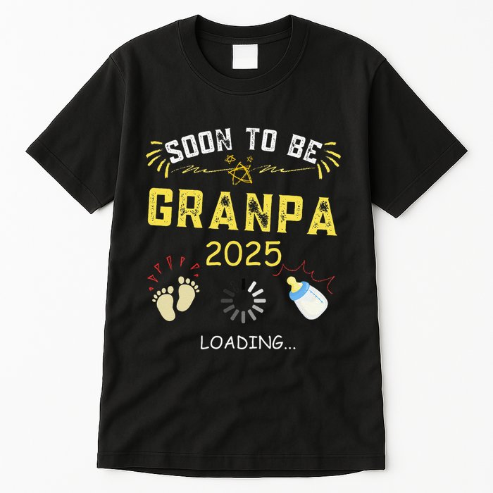 Soon To Be Grandpa 2025 Loading Promoted To Grandpa 2025 Tall T-Shirt