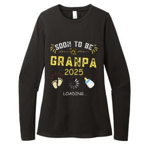 Soon To Be Grandpa 2025 Loading Promoted To Grandpa 2025 Womens CVC Long Sleeve Shirt