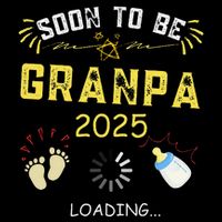 Soon To Be Grandpa 2025 Loading Promoted To Grandpa 2025 16 in Basic Backpack