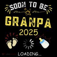 Soon To Be Grandpa 2025 Loading Promoted To Grandpa 2025 Youth Performance Sprint T-Shirt