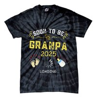 Soon To Be Grandpa 2025 Loading Promoted To Grandpa 2025 Tie-Dye T-Shirt