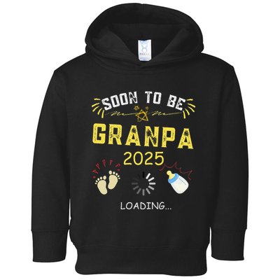 Soon To Be Grandpa 2025 Loading Promoted To Grandpa 2025 Toddler Hoodie
