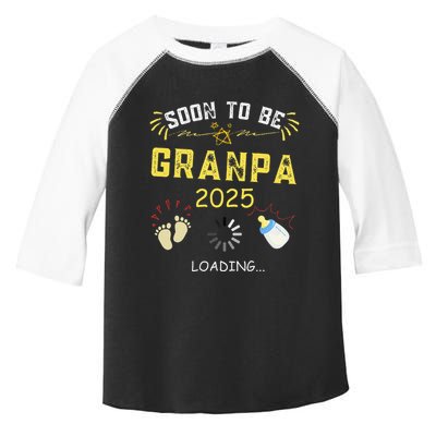 Soon To Be Grandpa 2025 Loading Promoted To Grandpa 2025 Toddler Fine Jersey T-Shirt