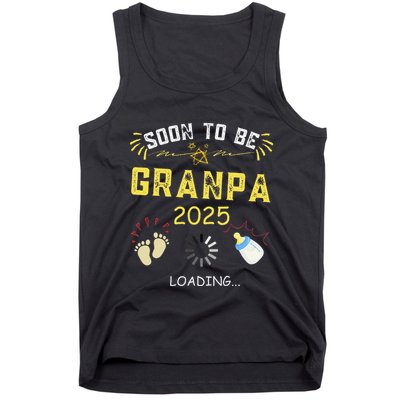 Soon To Be Grandpa 2025 Loading Promoted To Grandpa 2025 Tank Top
