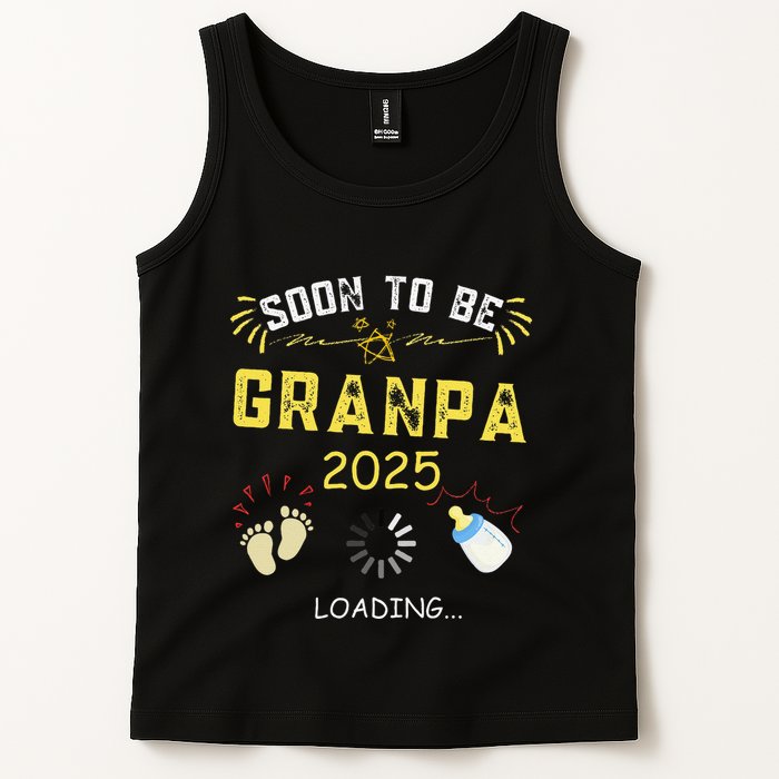 Soon To Be Grandpa 2025 Loading Promoted To Grandpa 2025 Tank Top