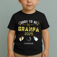 Soon To Be Grandpa 2025 Loading Promoted To Grandpa 2025 Toddler T-Shirt