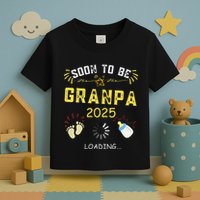 Soon To Be Grandpa 2025 Loading Promoted To Grandpa 2025 Toddler T-Shirt