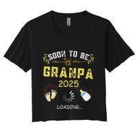 Soon To Be Grandpa 2025 Loading Promoted To Grandpa 2025 Crop Top