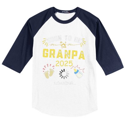 Soon To Be Grandpa 2025 Loading Promoted To Grandpa 2025 Baseball Sleeve Shirt