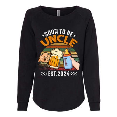 Soon To Be Uncle Again 2024 Funny Pregnancy Announcement Dad Womens California Wash Sweatshirt