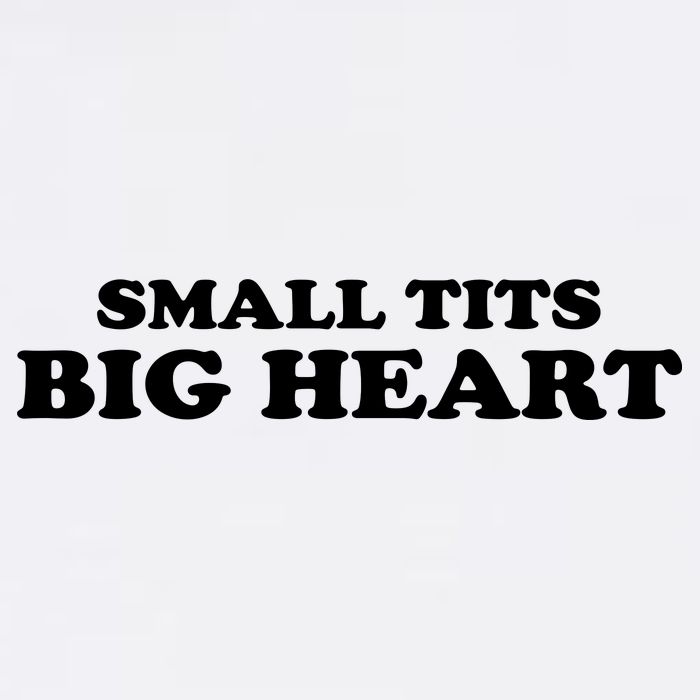 Small Tits Big Heart Funny Girl Flatbill Hat