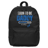 Soon To Be Daddy 2024 Fathers Day 16 in Basic Backpack