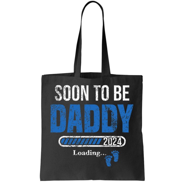 Soon To Be Daddy 2024 Fathers Day Tote Bag