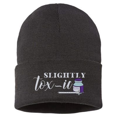 Slightly Toxic Botox Injector Botox Dealer Independence Day Sustainable Knit Beanie