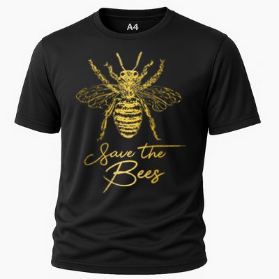 Save The Bees Beekeeper Beekeeping Vintage Bee Performance Shirt