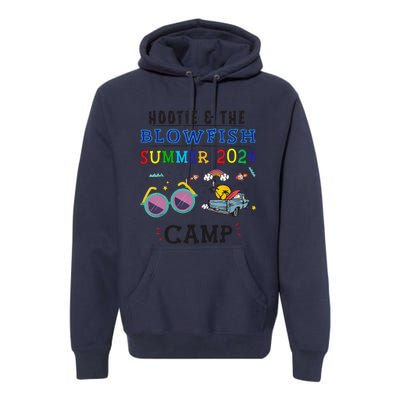 Small & The Blowfish Summer 2024 Camping With Trucks Vintage Premium Hoodie