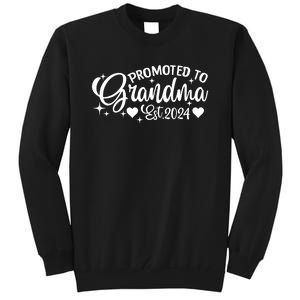 Soon To Be Grandma 2024 Gift Promoted To Grandma Est 2024 Tall Sweatshirt