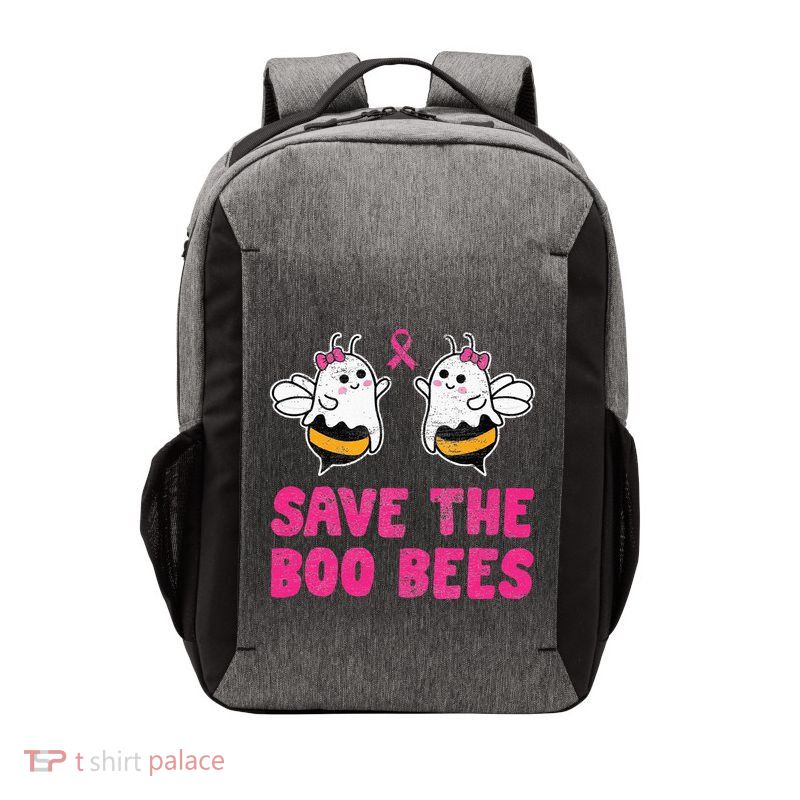 Save The Boo Bees Breast Cancer Awareness Halloween Vector Backpack