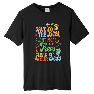 Save the Bees Plant More Trees Climate Change Funny Earth Tall Fusion ChromaSoft Performance T-Shirt