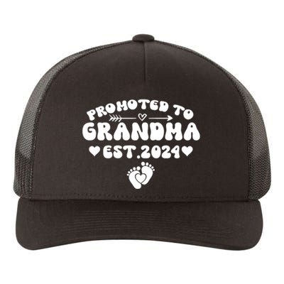 Soon To Be Grandma 2024 Gift Promoted To Grandma Est 2024 Yupoong Adult 5-Panel Trucker Hat