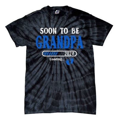 Soon To Be Grandpa Est.2024 New Grandpa Tie-Dye T-Shirt