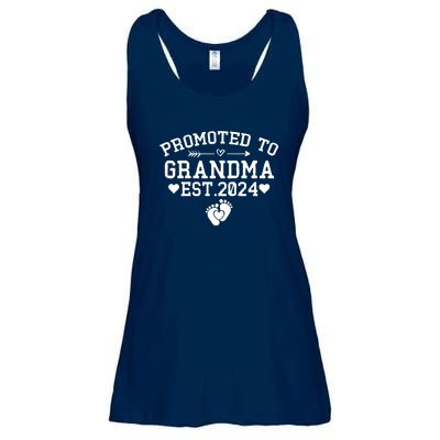 Soon To Be Grandma 2024 Gift Promoted To Grandma Est 2024 Ladies Essential Flowy Tank