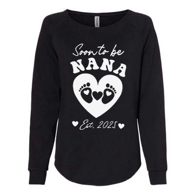 Soon To Be Nana 2025 Mothers Day First Time Mom Pregnancy Womens California Wash Sweatshirt