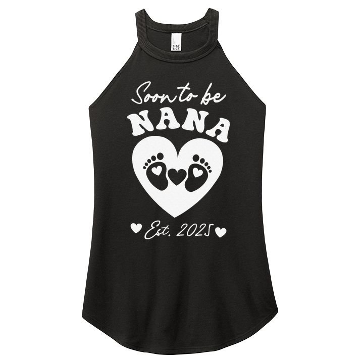 Soon To Be Nana 2025 Mothers Day First Time Mom Pregnancy Women's Perfect Tri Rocker Tank