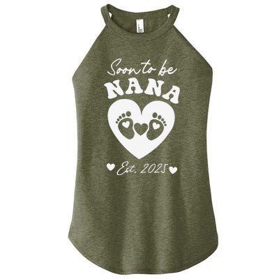 Soon To Be Nana 2025 Mothers Day First Time Mom Pregnancy Women's Perfect Tri Rocker Tank