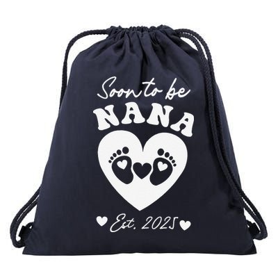 Soon To Be Nana 2025 Mothers Day First Time Mom Pregnancy Drawstring Bag