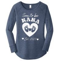 Soon To Be Nana 2025 Mothers Day First Time Mom Pregnancy Women's Perfect Tri Tunic Long Sleeve Shirt