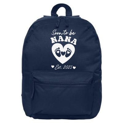 Soon To Be Nana 2025 Mothers Day First Time Mom Pregnancy 16 in Basic Backpack