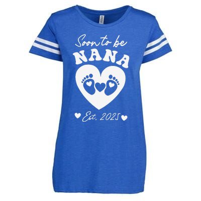 Soon To Be Nana 2025 Mothers Day First Time Mom Pregnancy Enza Ladies Jersey Football T-Shirt