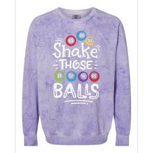 Shake Those Balls Bingo Colorblast Crewneck Sweatshirt