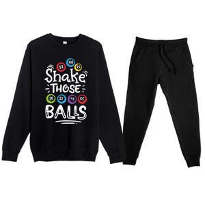 Shake Those Balls Bingo Premium Crewneck Sweatsuit Set