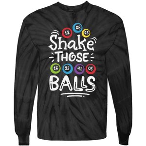 Shake Those Balls Bingo Tie-Dye Long Sleeve Shirt