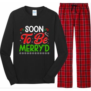 Soon To Be MerryD Engaged Matching Couples Christmas Funny Gift Long Sleeve Pajama Set